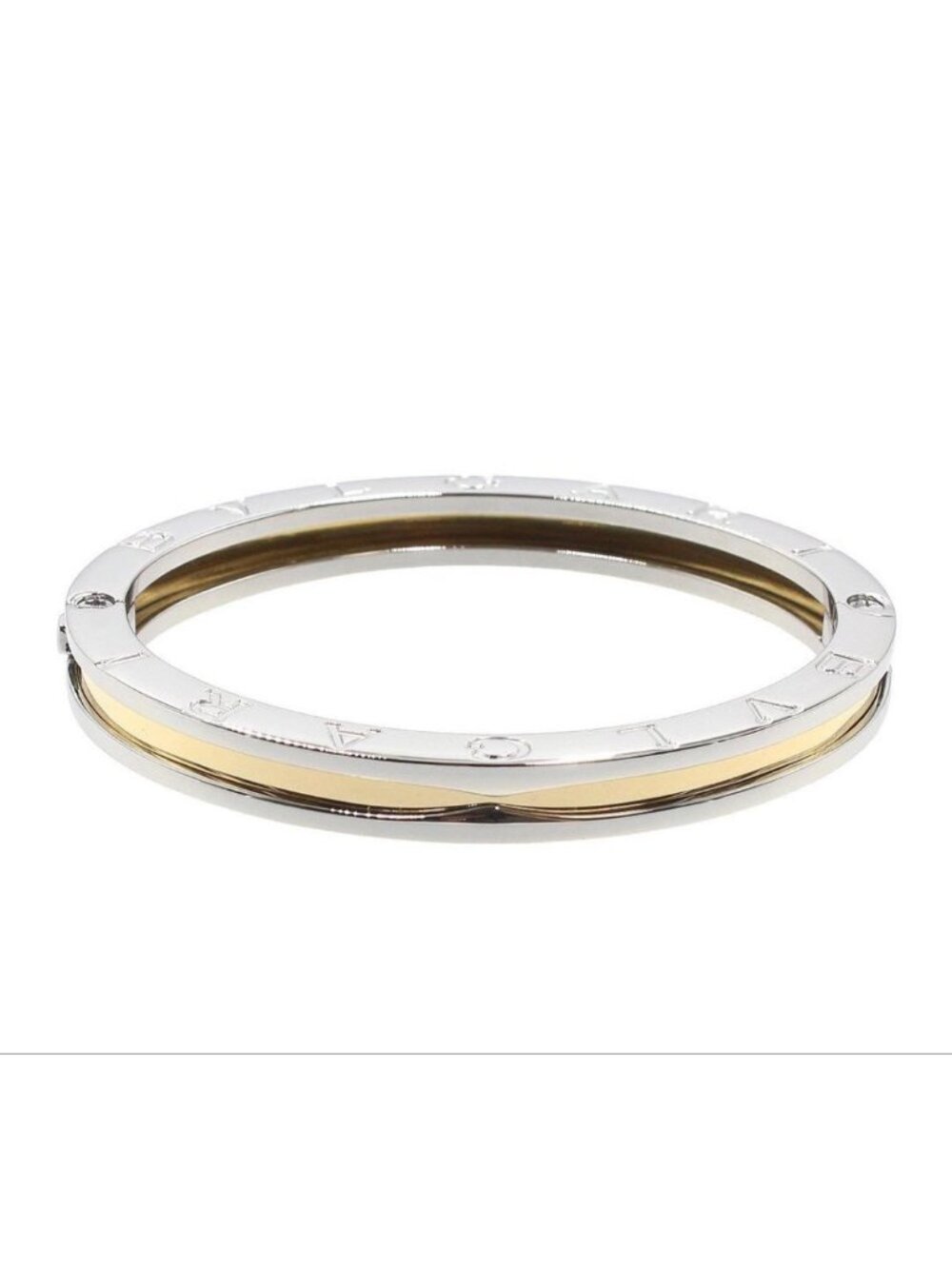 Bvlgari Bulgari SS 18k Yellow Gold B.zero1 Bangle Bracelet